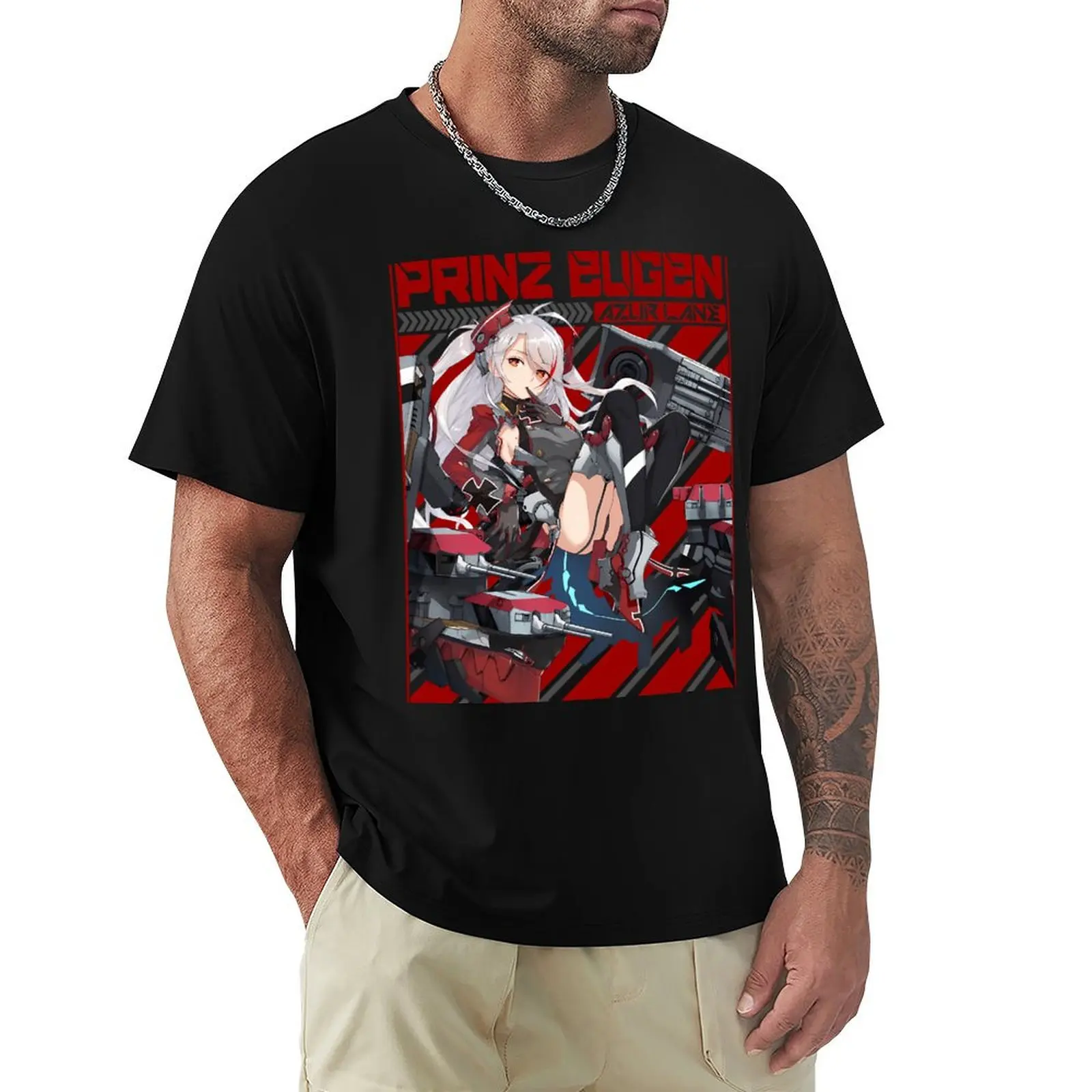 

AZUR LANE PRINZ EUGEN T-Shirt sublime kawaii clothes valentines boutique clothes t shirt men