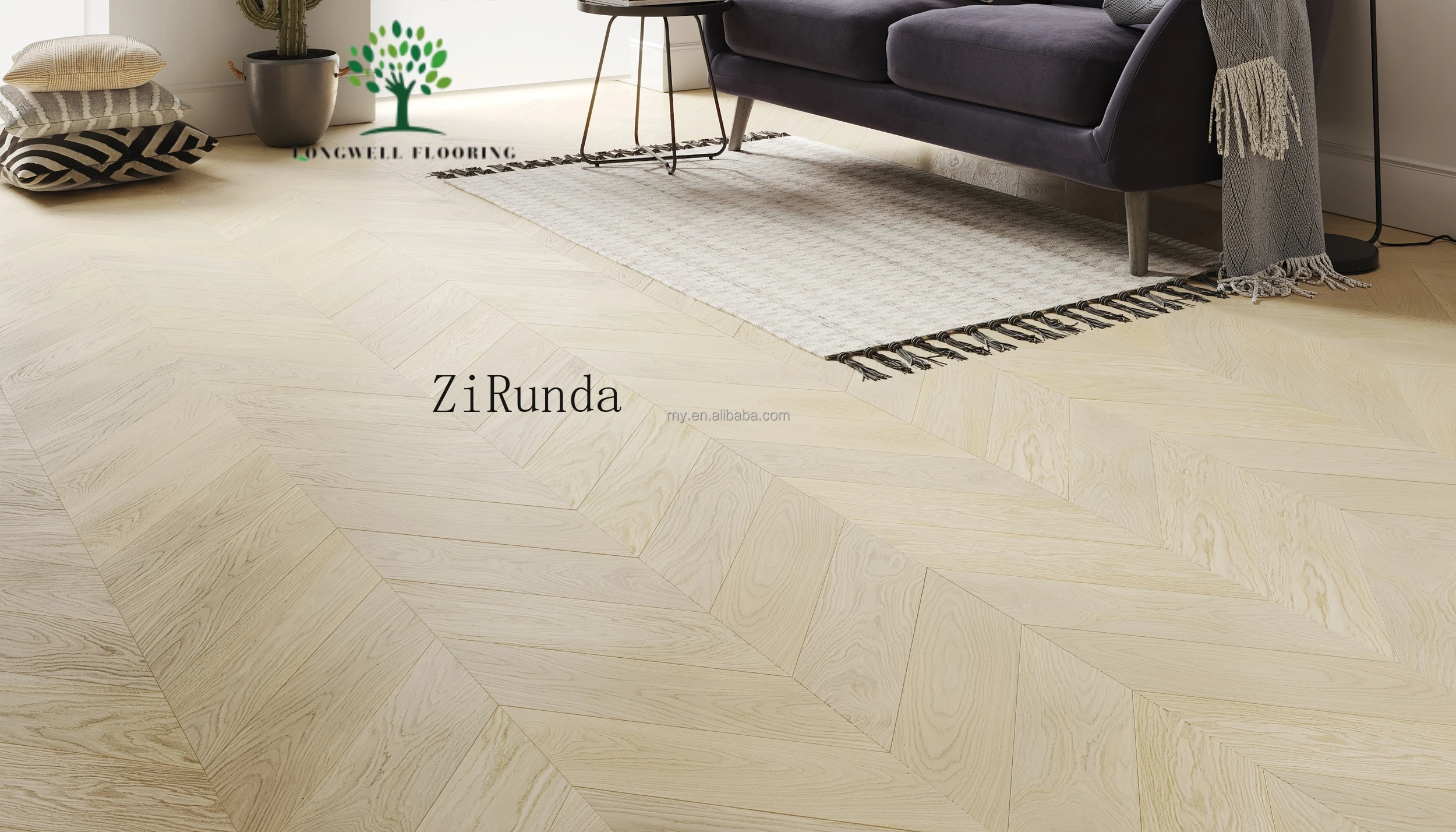 Индивидуальная версия современного легкого натурального дуба с узором «елочка» в елочку, матовый пол, матовый