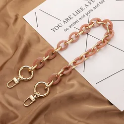1Pcs New 40/60/100cm Acrylic Handbag Chains Shoulder Bag Strap DIY purse Chain Resin Chains Handles Belt Parts Bag Accessories