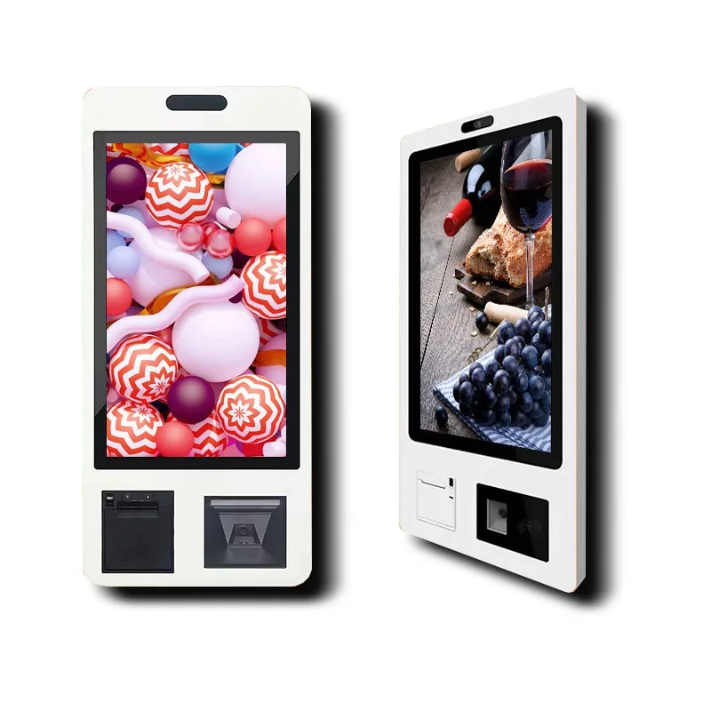 

Commercial LCD Display Kiosk Self-Service Ordering Touch Screen Terminal with SDK for Self-Payment QR Code Scanning
