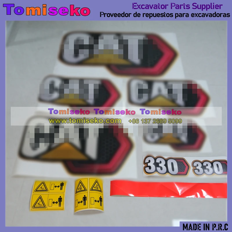 Fits For Caterpillar CAT E330 Mini Excavator Sticker model designation Parts Full set Sticker Decals Kit Fits