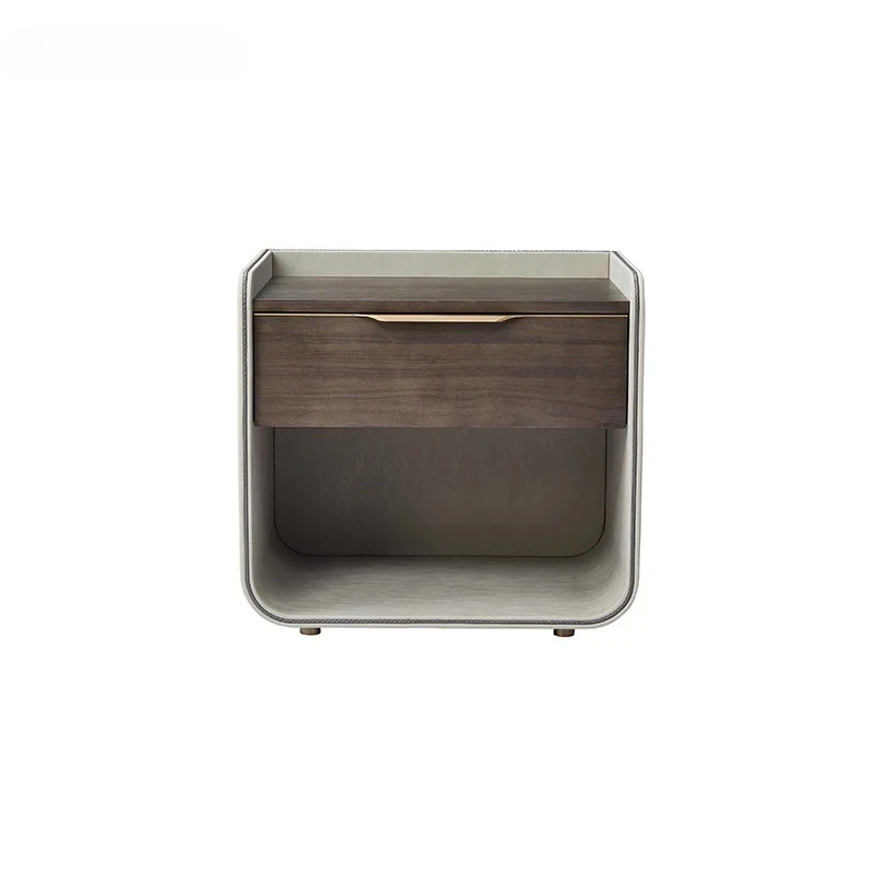 

Customizable Storage Cabinet Light Luxury Port Type Small Apartment Model for Master Bedroom Nightstands Home Decor
