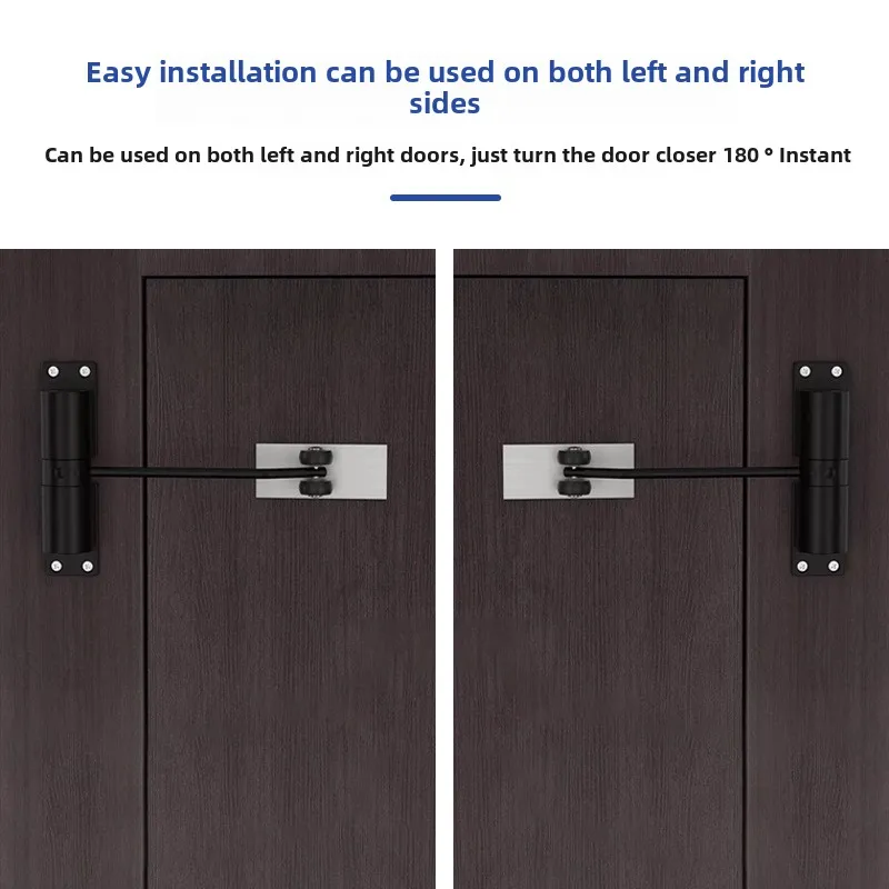 Penutup permukaan penutup dapat diatur otomatis keselamatan tugas berat penutup musim semi untuk eksterior Interior penutup pintu hitam