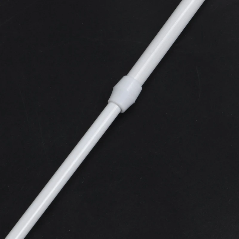 ABFT-4X Spring Loaded Extendable Telescopic Net Voile Tension Curtain Rail Pole Rod Rods White 70-120Cm