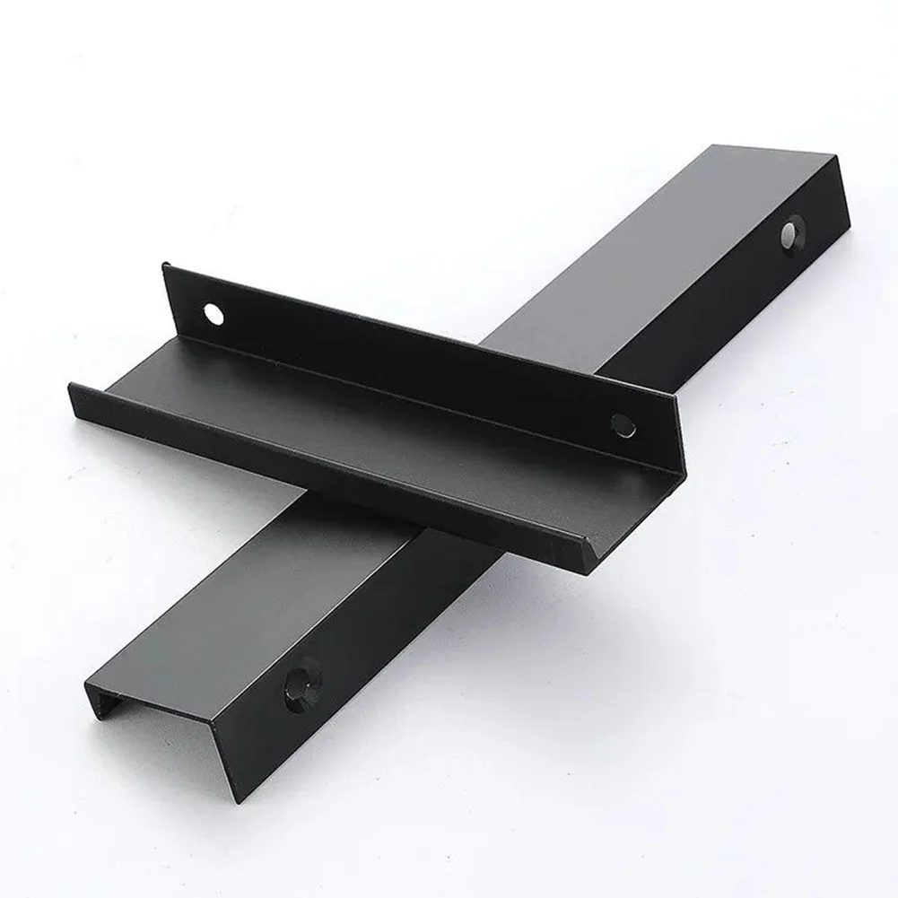Kitchen Cabinet Door Handles Cupboard Drawer Concealed Finger Edge Pull  Wardrobe Drawer Pulls Furniture Hardware