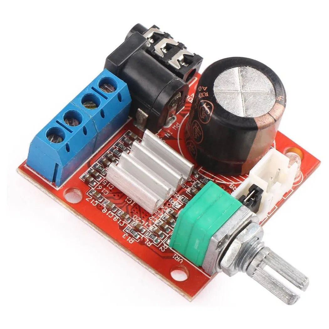 PAM8610 Mini Stereo AMP Audio Amplify Board Digital Portable Ampli Module 10W+10W Dual Channel Amplifier Class-D 12V DC