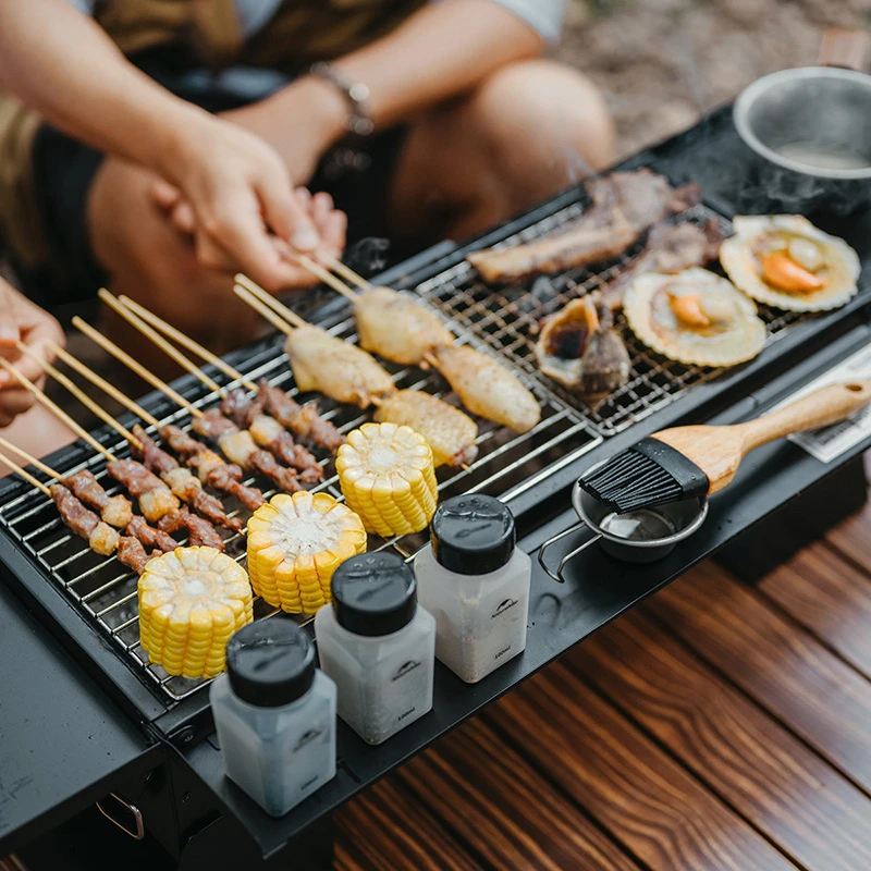 Naturehike Grill stołowy Przenośny składany grill na kemping na świeżym powietrzu Piknik węglowy Stół do grillowania Podróżny grill kuchenny Grill