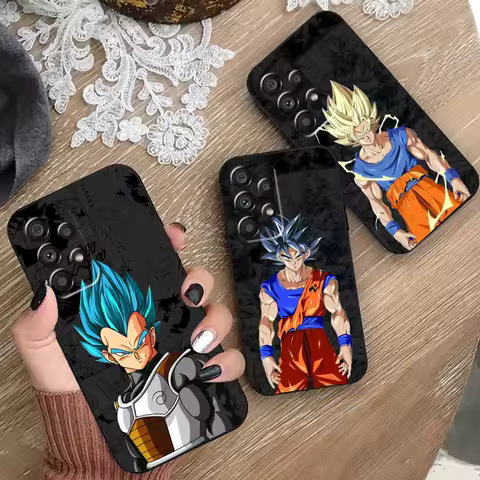 Comic D-Dragon Ball Son Goku For Samsung A53 A52 A33 A32 A51 A71 A21S A13 A73 A55 A22 A23 A35 A72 A54 A12 5G Black TPU