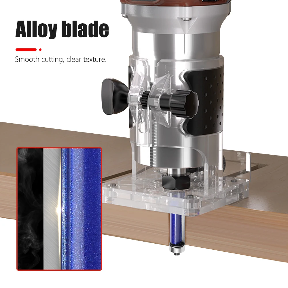 AURWOF  1/4' Shank Professional Quality Top & Bottom Bearing Flush Trim Pattern Router Bit Woodworking H07016A1319BL