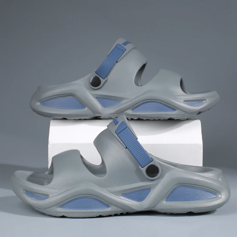 

Мужские сандалии Space Yacht: износостойкие, пляжные, для активного отдыха, модные, нескользящие, повседневные, без застежек, из материала EVA, удобные