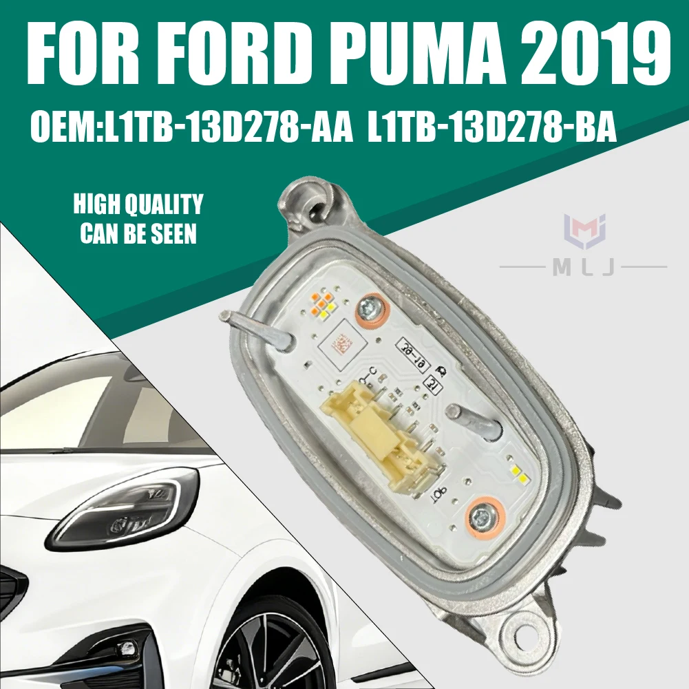 

NEW OEM L1TB-13D278-AA L1TB-13D278-BA for Ford Puma 2019 LED Angel Eye Module Car Daytime Running Lights Headlight Module White