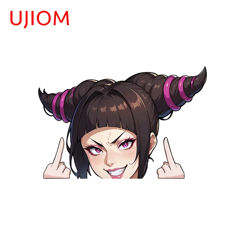 UJIOM Middle Finger Peeking Han Juri Wall Sticker Attractive Creative Personality Decal Suitable for Bedroom Bookshlef Decor