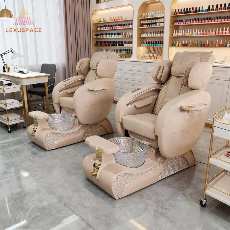 China Manufacturer 2026 Popular Luxury Super Comfortable Pedicure Chair for Nail Salon