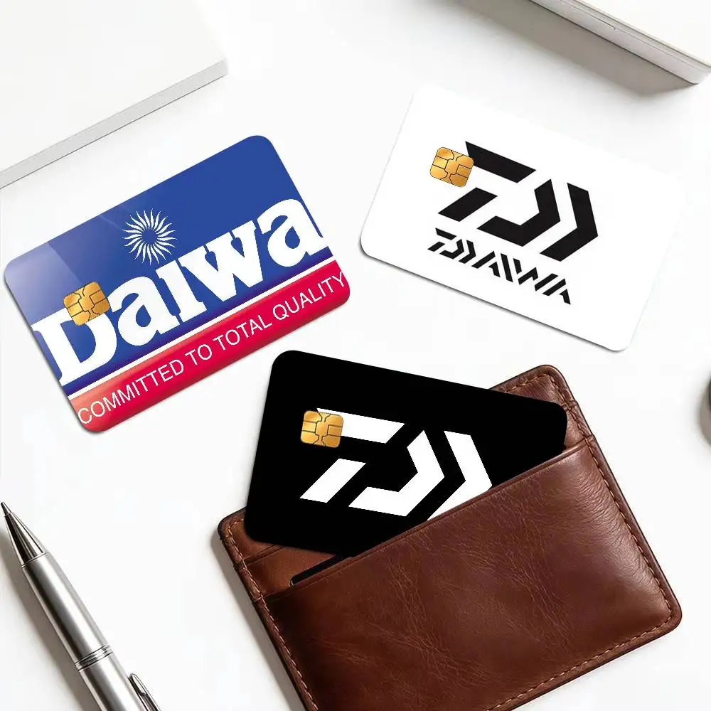 LOGO Fishing Tackle Brand D-Daiwas Cartoon Credit Card Skin Stickers For Bank Card Bus Metro Card Sticker Waterproof Women Gift