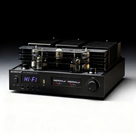 2x200W 튜브 앰프 5.0 블루투스 앰프 하이파이 고출력 앰프 SNR 80dB 앰프 RC 동축 광 입력 홈 시어터용