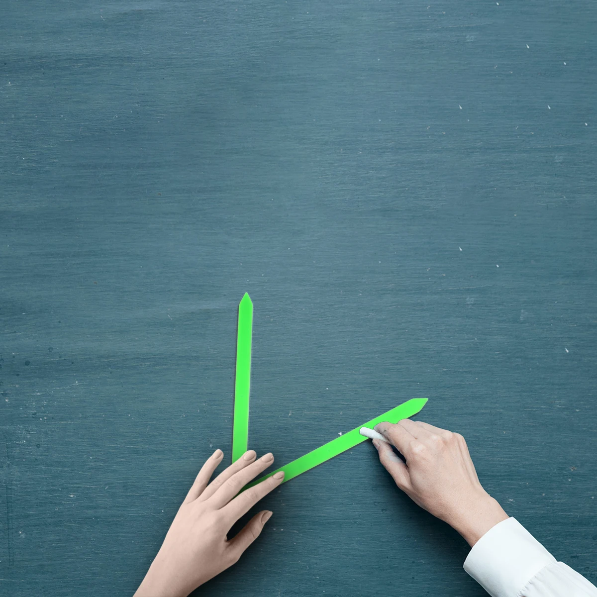 

2 Pcs Large Magnetic Teaching Aids Horn Demonstrator for Blackboard Angle Knowledge Educational Tool Simple Design