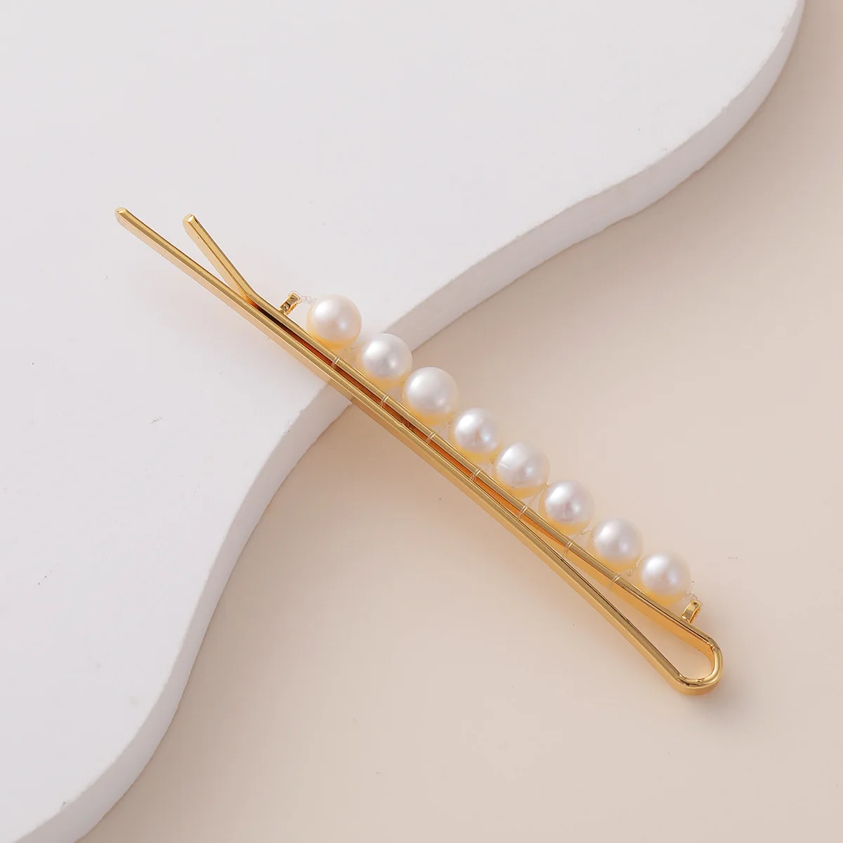 SLBRIDAL Trendige Funkelnde Blumen-Süßwasserperlen Mädchen Haarspangen Barrettes Damen CZ Bobby Pins Haarklammern Haaraccessoires – Detail 7