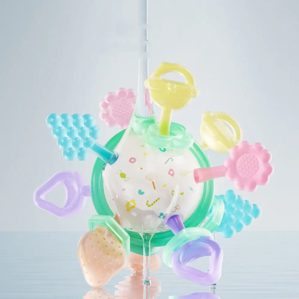 Food Grade Baby Rattles Toys Colorful BPA Free Multi-Sensory Baby Toy Lead Free Easy To Clean Early Educational Toy
