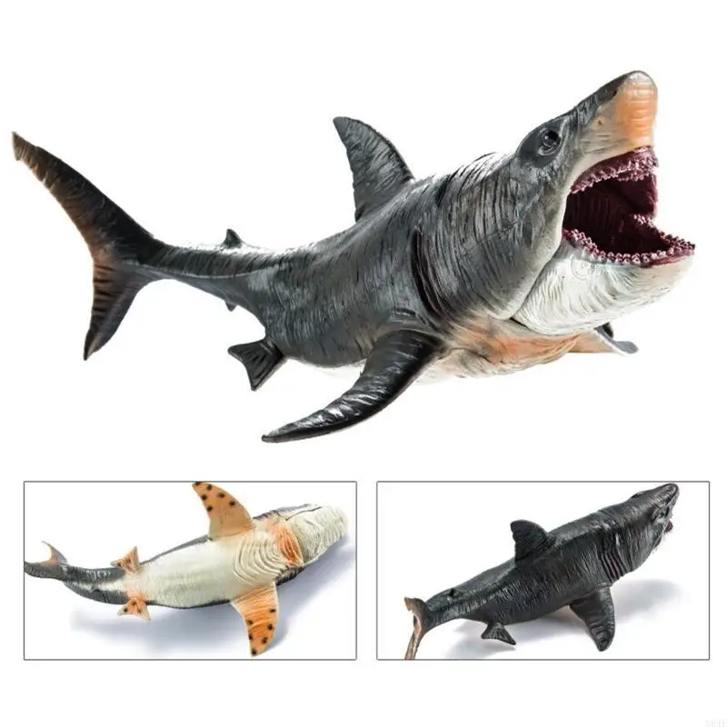N84E Simuliertes PVC hat Ocean Megalodon Spielzeug präsentiert lustiges Spielzeug Sammlergeschenk