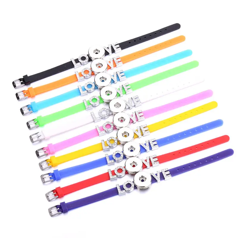 

sublimation blank love silicone bracelets hot transfer printing diy consumables supplies 20pcs/lot