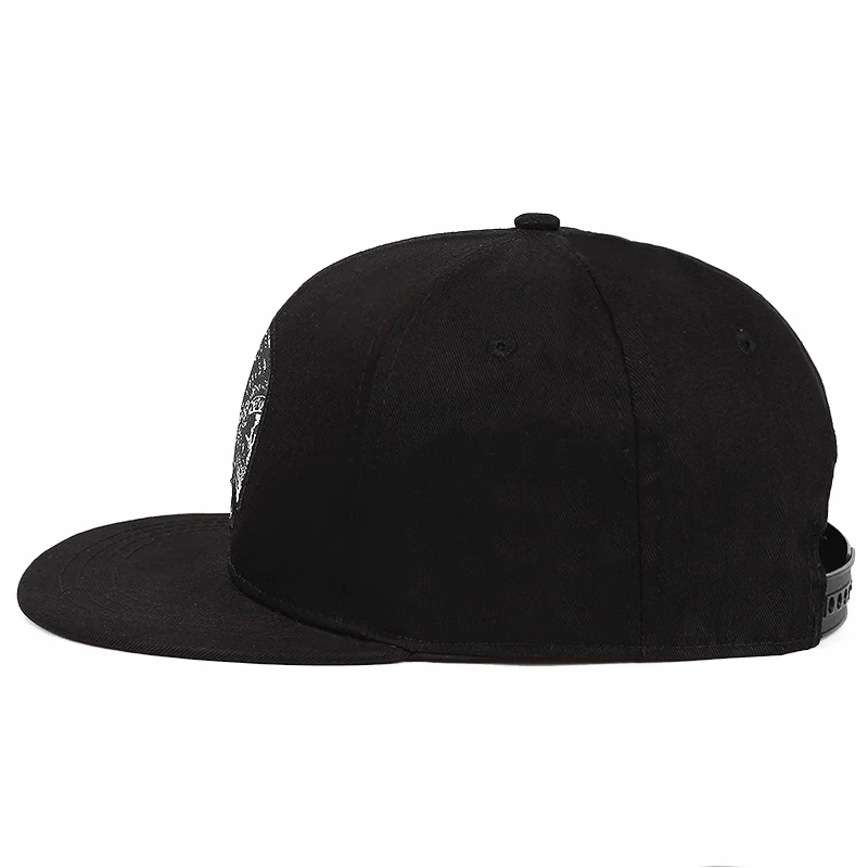 Unisex Bawełniany Haft Kapelusze Hip-Hop Outdoor Regulowane Czapki Baseball Kapelusz