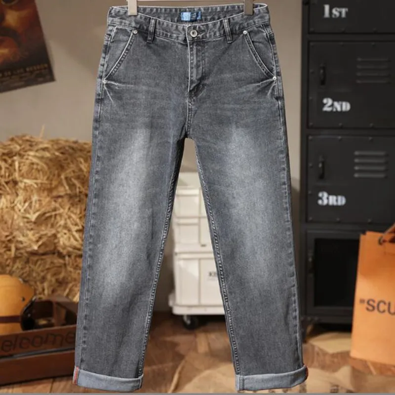 Loose Men's Jeans Men  Denim Pants Leisure Men Cargo Jeans Mens Bottoms
