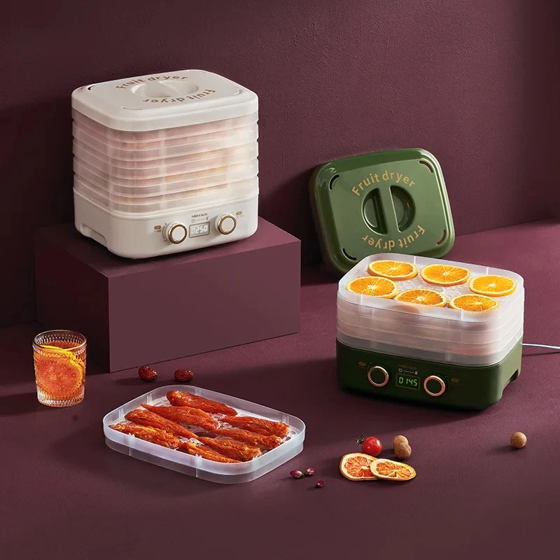 Vaccoir à fruits intelligent domestique, 5 couches, 220V, déliaison alimentaire, assèchement multifonctionnel de la viande et du thé, déshydratation des collations pour animaux de compagnie