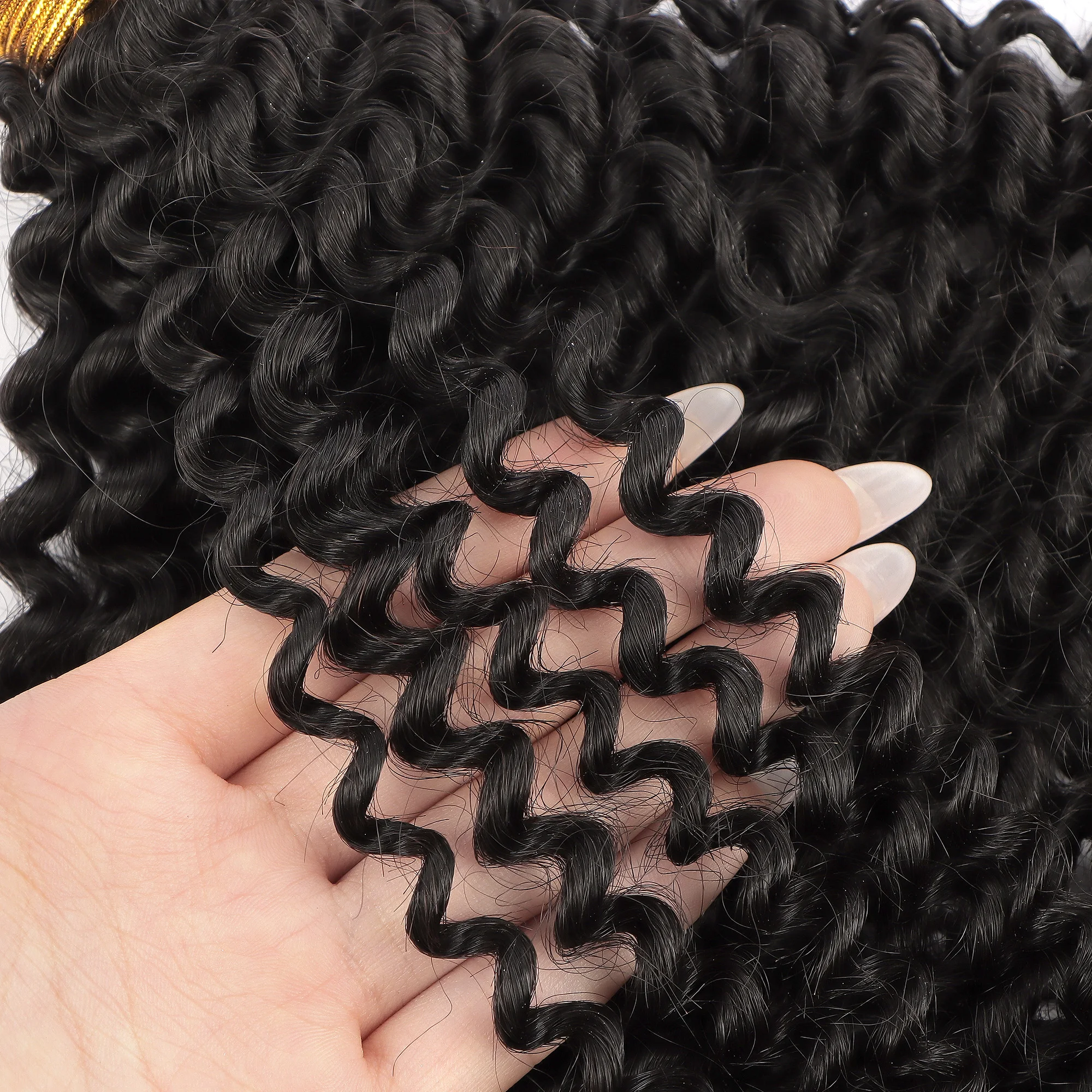 AHVAST Jerry curly 100g clip in weft hair extension natural color human hair 100% virgin hair weft extensions