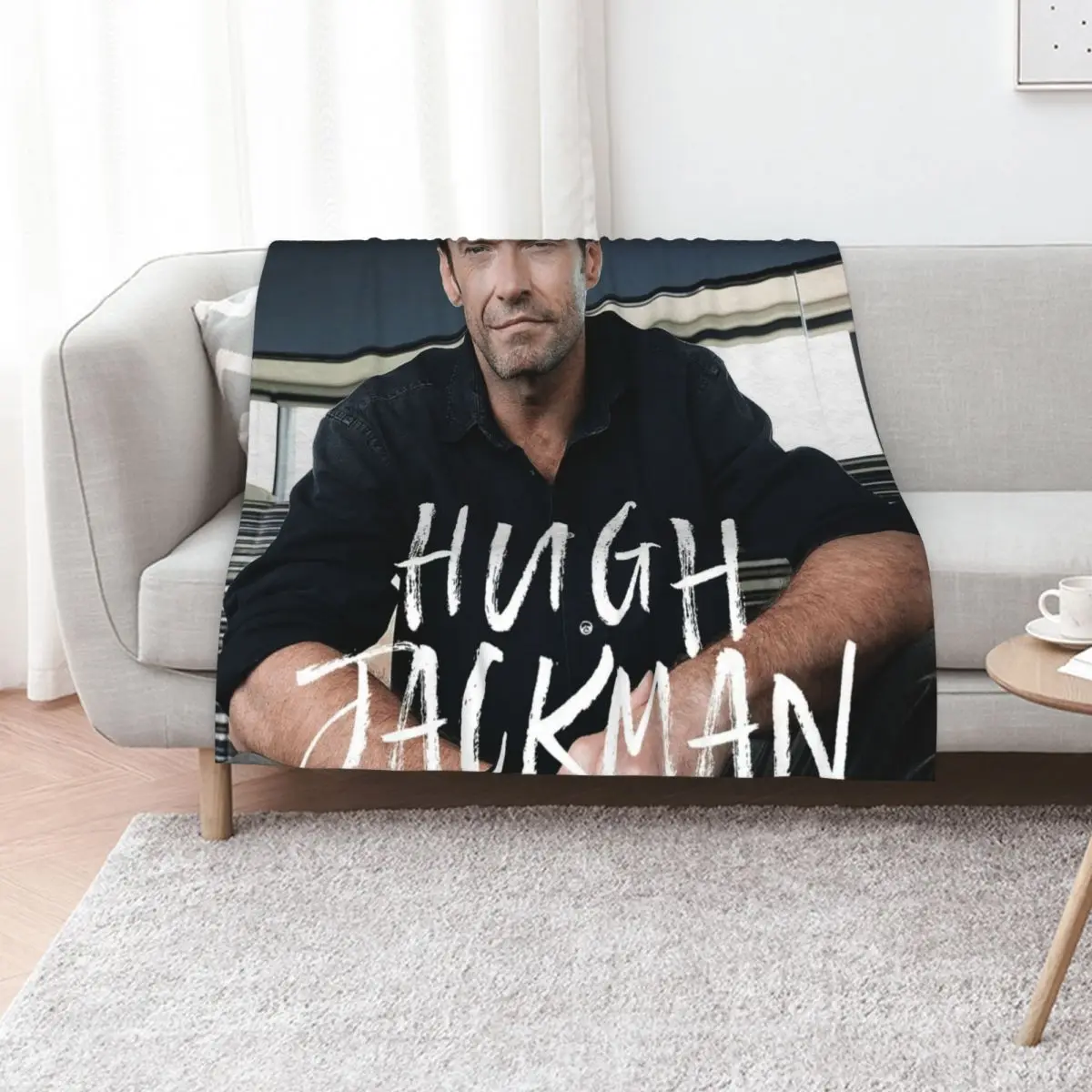 Threean Show Hugh The Man The Music The World Tour 2019 Throw Blanket bed plaid Flannels Polar Plush Thin for sofa Blankets