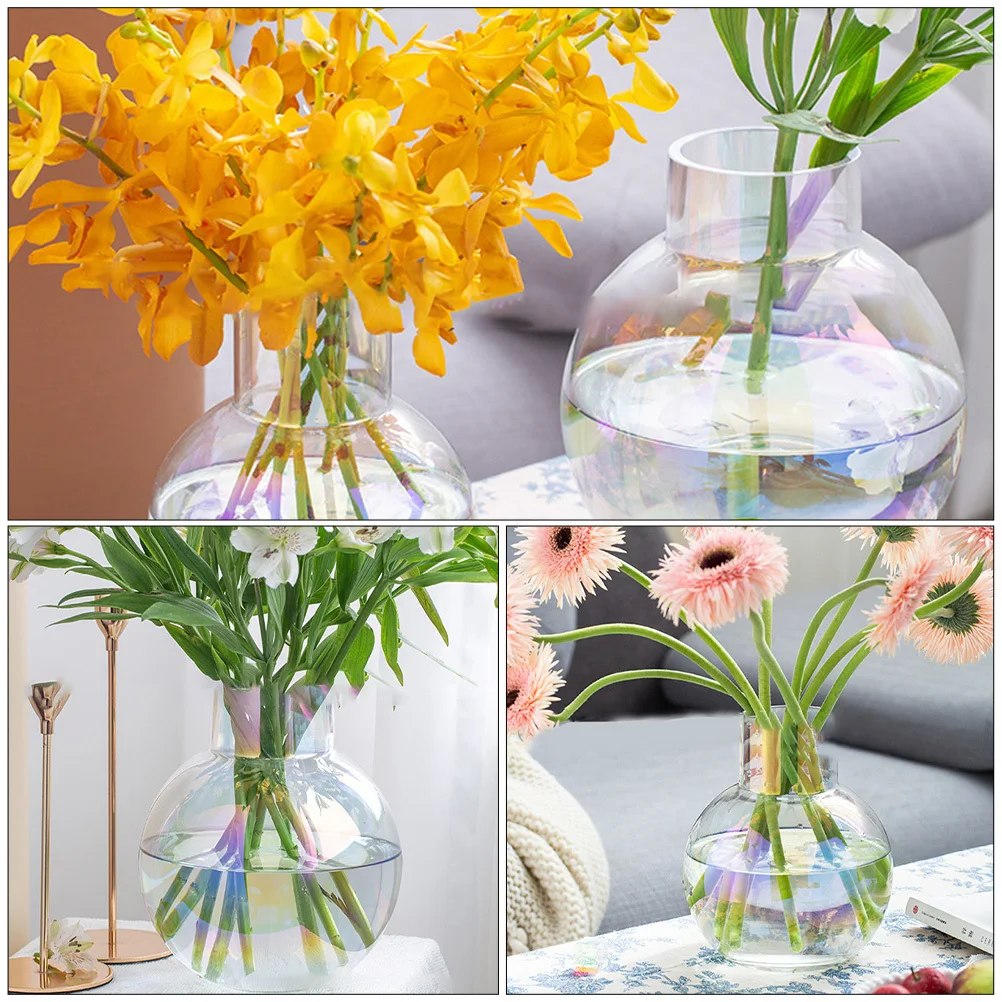 

Clear Flower Vase Vases Unique Decorative Hydroponic Glass Creative Floral Containers