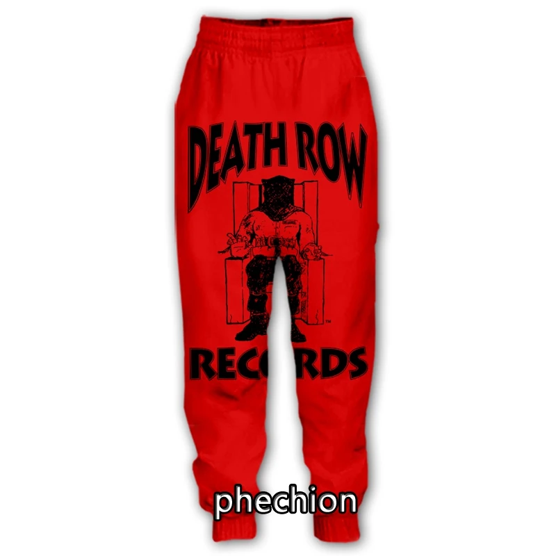 

phechion New Men/Women DEATH ROW 3D Printed Casual Pants Fashion Streetwear Men Loose Sporting Long Trousers F330