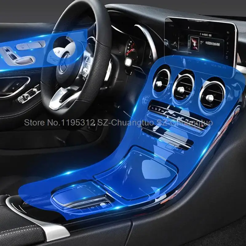 Przezroczysta folia ochronna TPU do Mercedes Benz C180 C200 Class GLC 200 260 W203 W204 W205 Akcesoria zapobiegające zarysowaniom