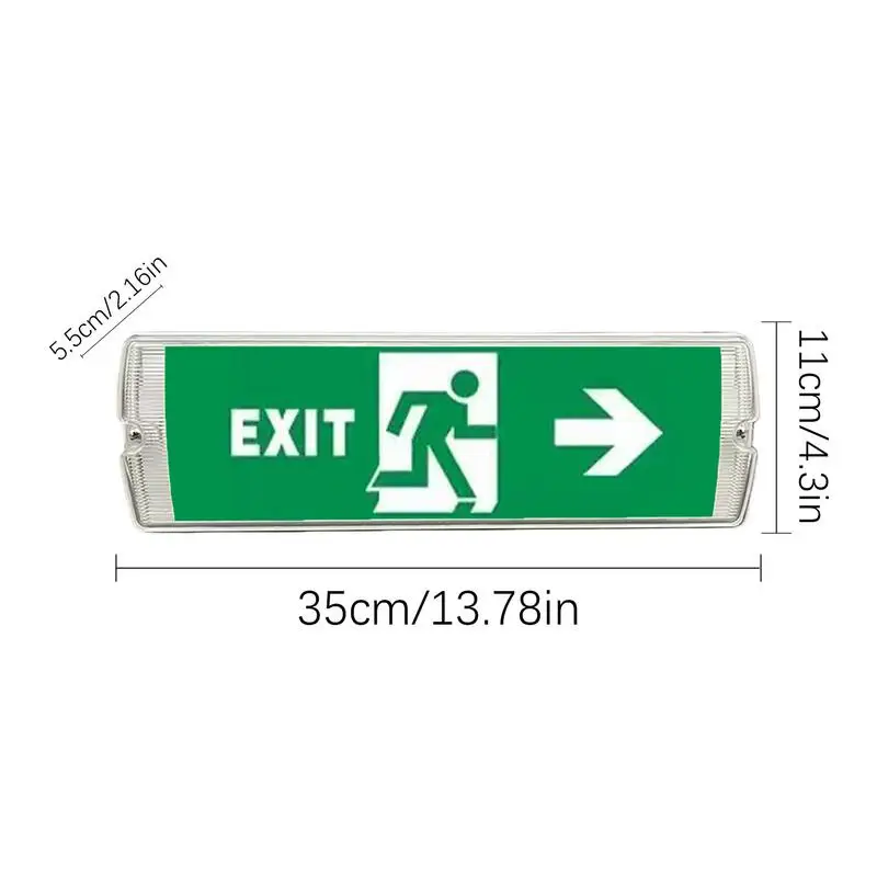 Illuminated Exit Signs Urgent Evacuation Light LED Safety Exit Sign Evacuation Indicator Light Fire Exit Sign Lights Super