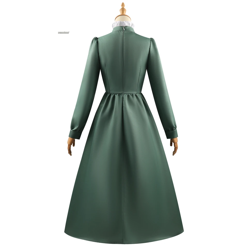 green emerald velvet dress Amazon.com: HanaHola Sophie Hatter Halloween Costume A Line Dress Adult  Women Girls Green Long Sleeve Maid Princess Cosplay Outfit (Green, Small) :  Clothing, Shoes & Jewelry main image 0