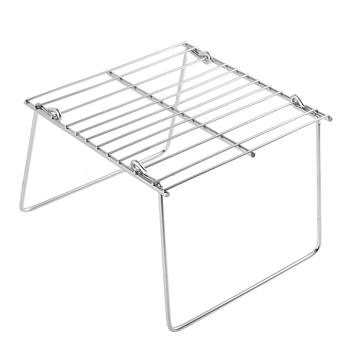 

Portable Stainless Steel Folding Barbecue Rack for Camping Outdoor Patio Large Capacity Easy Assemble Mini Tools