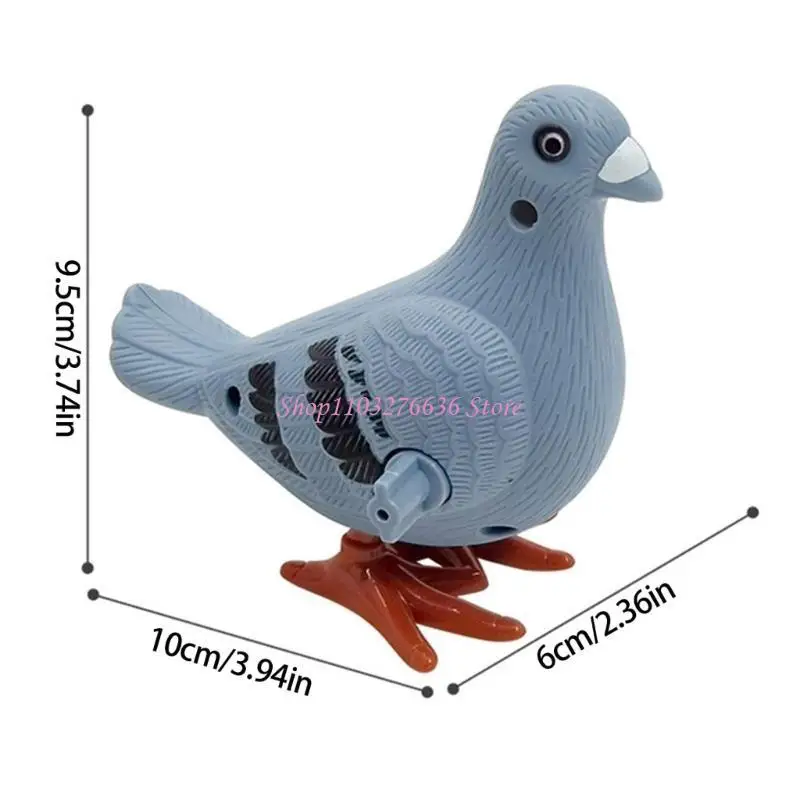 R6FD 4pcs 점프 비둘기 장난감 교육 시계 새 어린이 방 장식