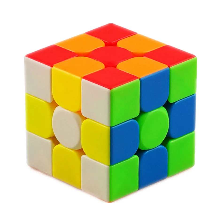 Moyu cubing ห้องเรียน Meilong 3x3 3C ไม่มีสติ๊กเกอร์เวทมนตร์3ชั้นความเร็วของเล่นปริศนามืออาชีพสำหรับเด็ก