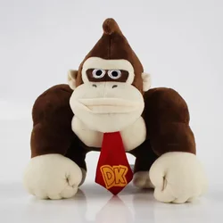25cm Donkey Kong Plush Toys Cute Monkey Soft Toy Cartoon Stuffed Animals Plushie Dolls for Childen Birthday Christmas Gifts