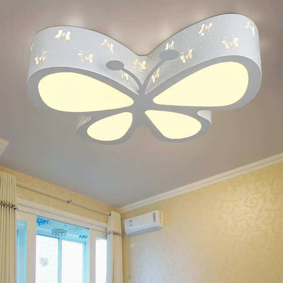 

Modern high power Children's led Ceiling Lights lamps living bedroom Butterfly lustre light lamp 5