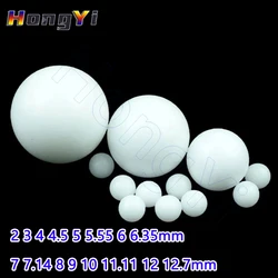 White POM Plastic Ball Round Beads Dia 2 3 4 4.5 5 5.55 6 6.35 7 7.14 8 9 10 11.11 12 12.7mm Polyformaldehyde Solid Balls