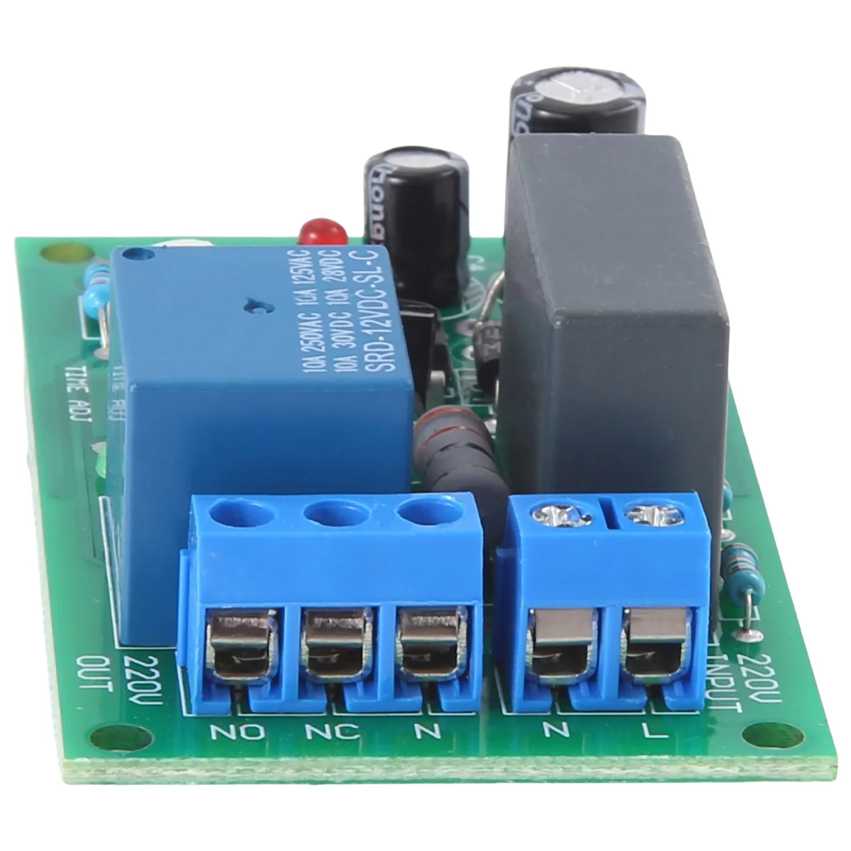 

220V relay board, power on, time delay, circuit module, corridor switch, stair light, D1B5AB32