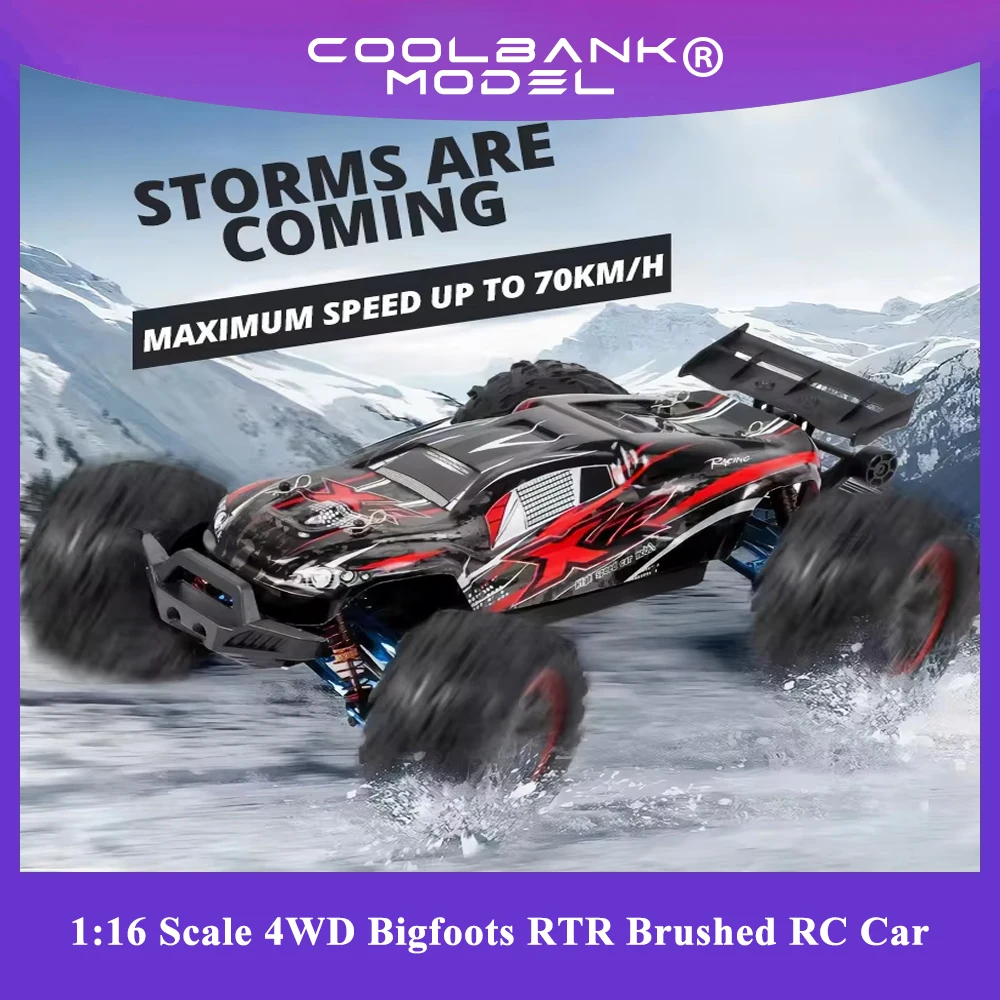 

NEW 4WD 65KM/H High-speed Off-road Vehicle Brushless RC Bigfoot Car Model 2.4Ghz Remote Control Boys Racing Toy Graduation Gifts