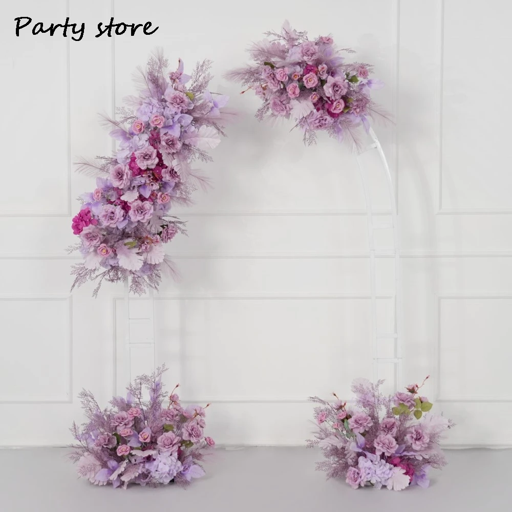 

Морской цветок, роскошная фиолетовая роза, цветочная композиция георгина, свадебный фон, декор, центральная часть стола, цветочный реквизит для вечеринки