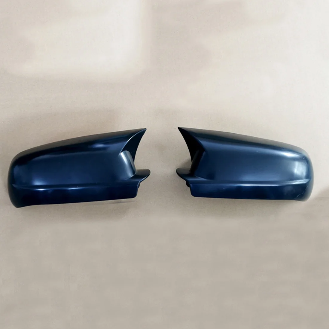 Car Glossy Black Ox Horn Rearview Side Mirror Shell Sticker Reversing Mirror Cover Caps Trim for-VW Golf Mk4 4