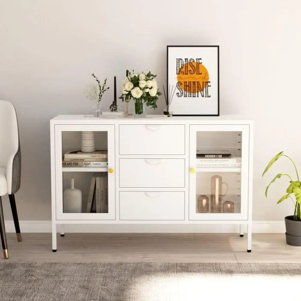 

Sideboard,Buffet Cabinet Storage Kitchen Cabinet Farmhouse Buffet Server Bar Wine Cabinet Console Table for Kitchen,Dining Room,