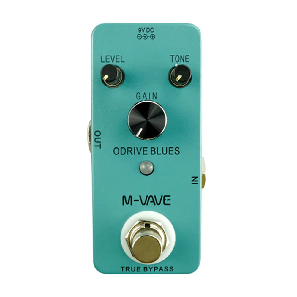 M-VAVE ODRIVE-BLUES Electric Guitar Effect Pedal Analog Overdrive True Bypass Zinc Alloy Housing Electric Guitar Musical