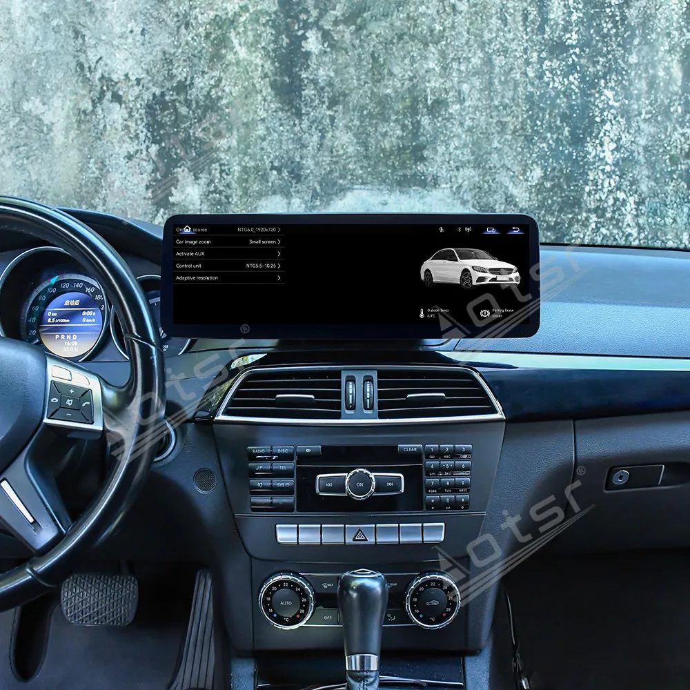 360° Bird View 14.9 Inch Multimedia Screen For Mercedes-Benz C-Class 2011-2014 Linux OS Car Stereo Wireless CarPlay Android Auto