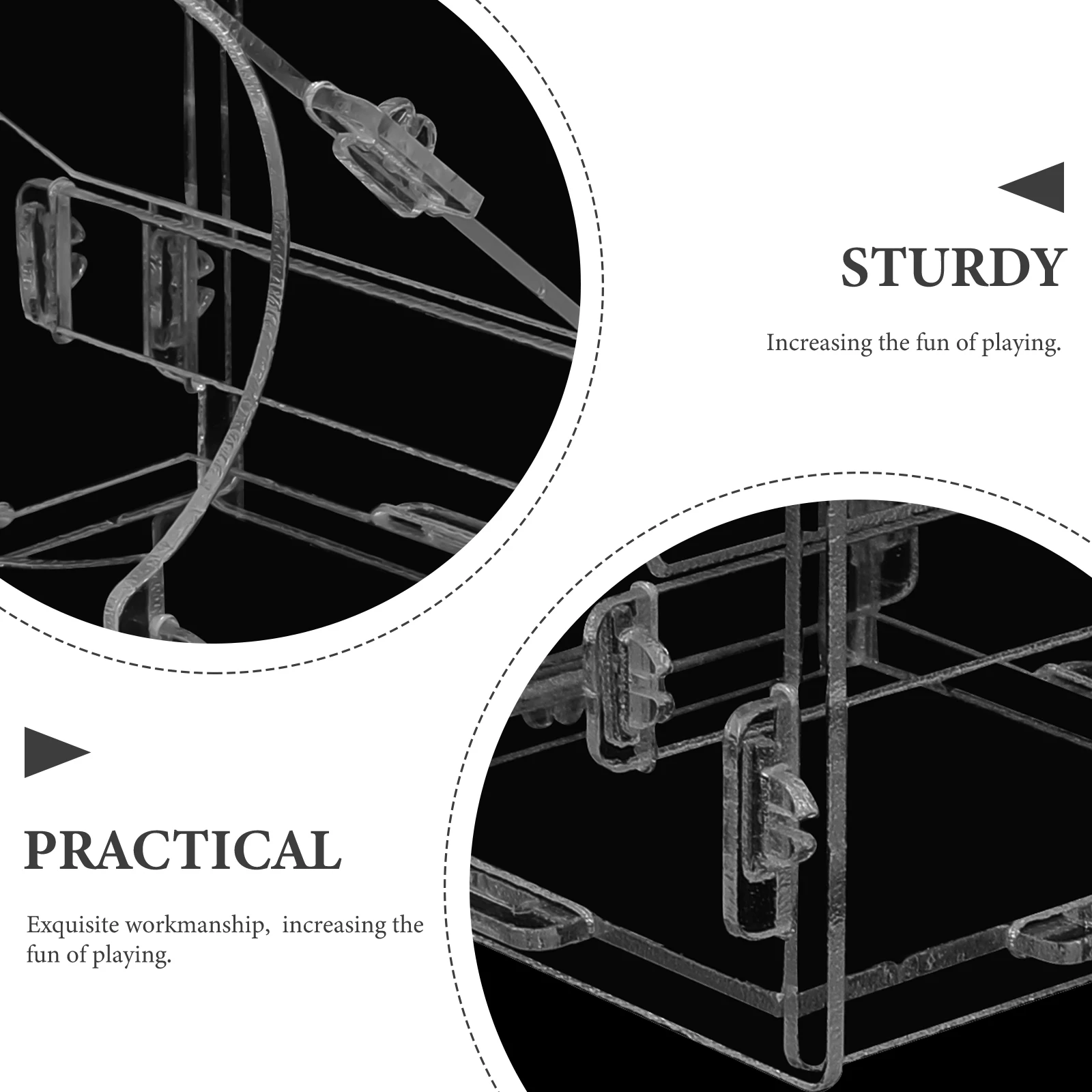 

Pet Automatic Feeder Transparent Design Easy Use Hamster Guinea Pig Food Dispenser