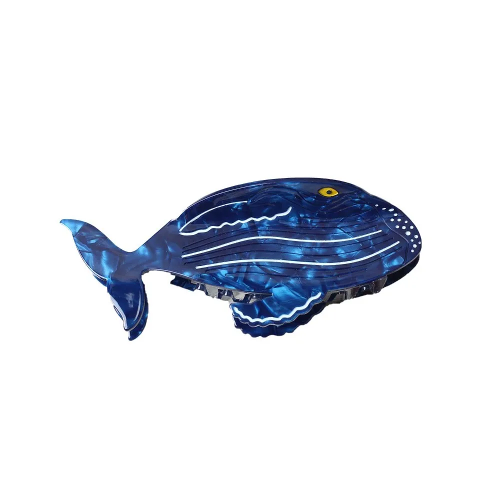 

Creative Sweet Acetate Fish Hair Claw Acetic Acid Noctilucent Sperm Whale Shark Clip Egg Sea Creature Animal Hair Clip Daily