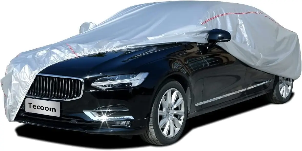 

Car Covers for Automobiles Door Zipper/Lock Universal Fit Sedan Toyota Camry, Honda Accord, Chevy Malibu, Kia Optima, Hyundai